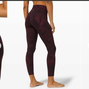 Lululemon Align Pant 25" Diamond Dye Diamond Dye Cassis Black